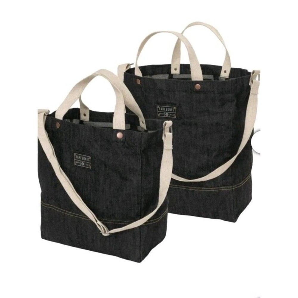 Barebones Neelum Tote Bag 2-Piece Set Denim Authentic New With Tag